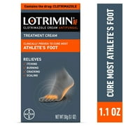 Lotrimin AF Clotrimazole Athlete's Foot Treatment Antifungal Cream, 30G Tube
